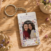 Elegante Schwester Aquarell Wildblume & Foto