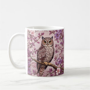 Elegante Scops Lila Blüte Kaffeetasse