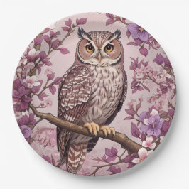 Elegante Scops Lila Blüte Pappteller