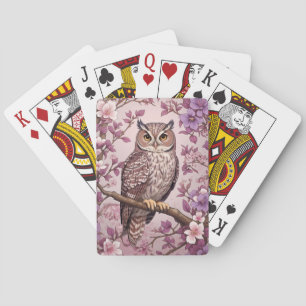 Elegante Scops Lila Blüte Spielkarten