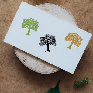 Elegante Scrapbook Tree Gummistempel
