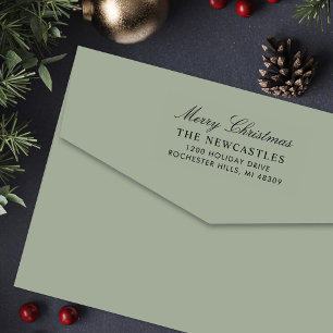 Elegante Script-Adresse zum Retourenetikett für We Permastempel