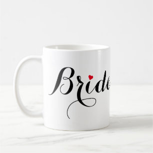 Elegante Script Bride Brautparty Wedding Party Kaffeetasse