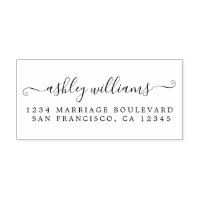 Elegante Script Calligrafy Name Address
