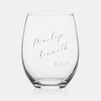 Elegante Script Calligraphy Minimal Wedding Custom