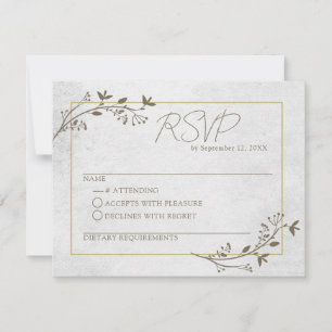 Elegante Script Classic UAWG Response Card RSVP Karte