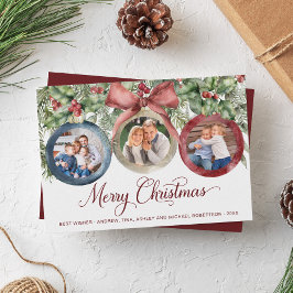 Elegante Script Family 3 Foto Weihnachten Wasserfa