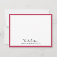 Elegante Script Family Magenta Rosa Square Border