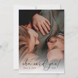 Elegante Script-Foto-Hochzeitsbeteiligungspartei Einladung