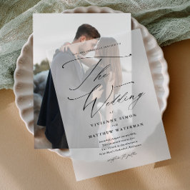 Elegante Script Hand Lettered Calligraphy Wedding