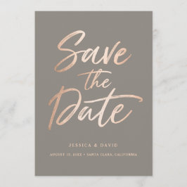 Elegante Script-Imitate Save the Date aufzeichnen
