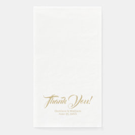 Elegante Script-individuelle Name bedanken sich be Serviette