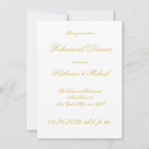 Elegante Script Island Citrus Hochzeitsprobe Einladung