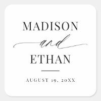 Elegante Script-Kalligraphie-Gastgeschenk Hochzeit