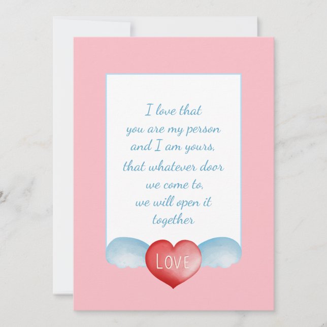 Elegante Script-Liebe Herzlich Willkommen in der H (Vorderseite)