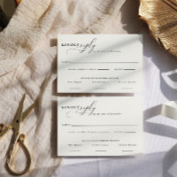 Elegante Script Minimalistisch Food Choice Antwort