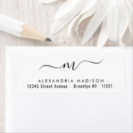 Elegante Script Monogram Black Modern Typografy