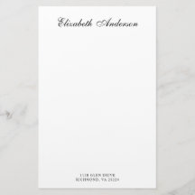 Elegante Script-Name-Adresse