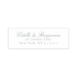 Elegante Script Rücksendeadresse Hochzeit Permastempel