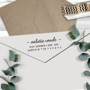 Elegante Script-Rücksendeadresse Permastempel