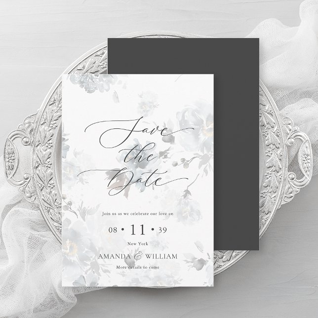 Elegante Script Save the Date Card Einladung (Von Creator hochgeladen)