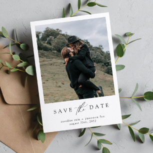 Elegante Script Save-the-Date-Karte Save The Date