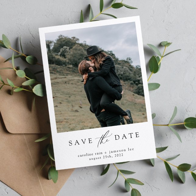 Elegante Script Save-the-Date-Karte Save The Date (Von Creator hochgeladen)