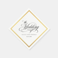 Elegante Script-Schnörkel Hochzeit