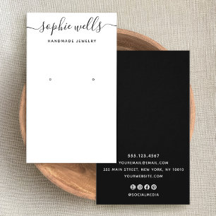 Elegante Script-Schwarz-weiße QR-Codeerkennung