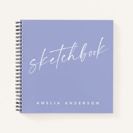 Elegante Script Sketchbook Personalisiert Name Lil Notizbuch