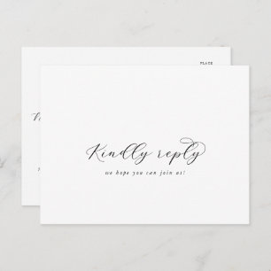 Elegante Script Song Request UAWG Postcard Einladungspostkarte