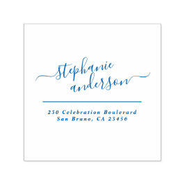 Elegante Script-Typografie benutzerdefinierte Rück Permastempel