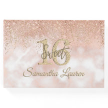 Elegante Script Typografie Blush Pink Gold Sweet 1