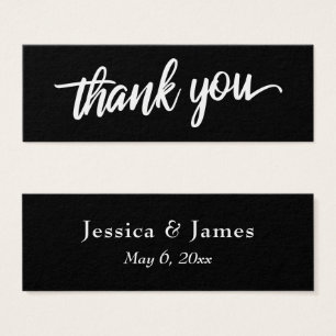 Elegante Script Typografie Danke Gastgeschenk Hoch