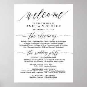 Elegante Script Typografie Poster