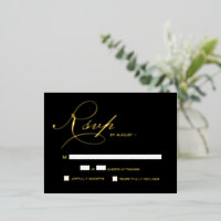 Elegante Script UAWG Gold Metallische Hochzeit