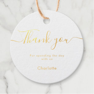 Elegante Script Wedding Vielen Dank Geschenkanhänger