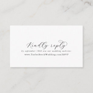 Elegante Script Wedding Website UAWG Enclosure Car Begleitkarte