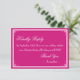 Elegante Script Wedding Website UAWG Enclosure Car Begleitkarte