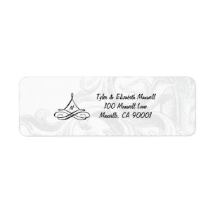 Elegante Scroll Address Labels