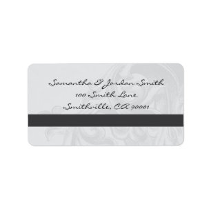 Elegante Scroll Address Labels Adressaufkleber
