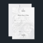 Elegante Scroll Wedding Advice Cards Hinweiskarte<br><div class="desc">Einfach und stilvoll,  Elegant Scroll Wedding Advice & Wish Cards.</div>