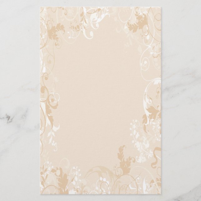 Elegante Scrolls Stationery Briefpapier (Vorderseite)