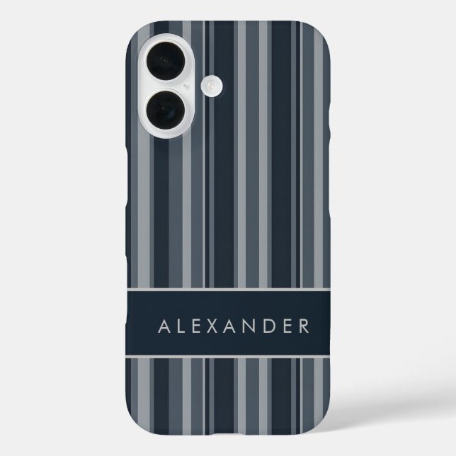 Elegante senkrechte Streifen Case-Mate iPhone Hülle (Rückseite)