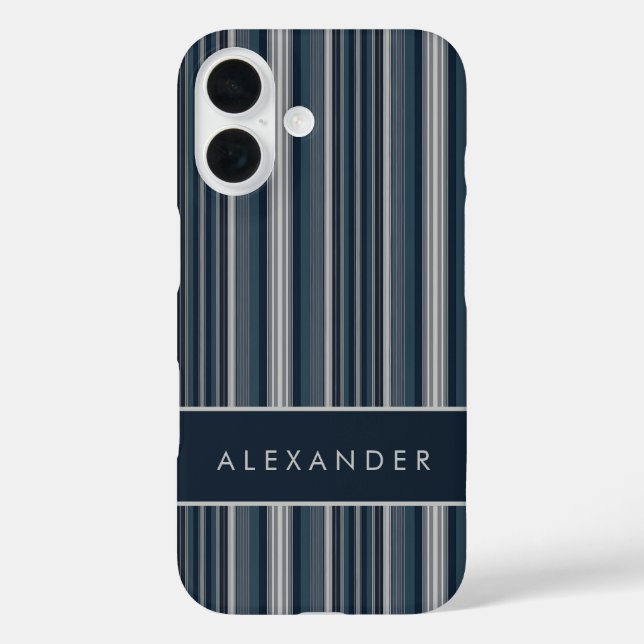 Elegante senkrechte Streifen Case-Mate iPhone Hülle (Rückseite)