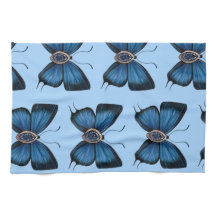 Elegante September Blue Sapphire Butterfly Pattern