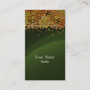 Elegante Sequins Gold Visitenkarte