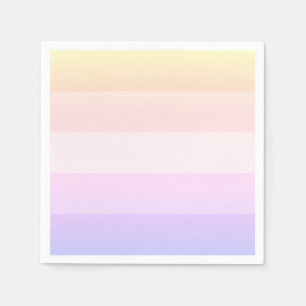 Elegante Servietten mit Regenbogen