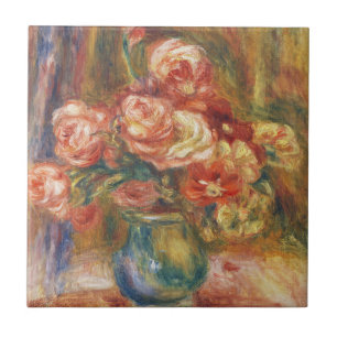 Elegante Shabby Chic Renoir-Rosen-Malerei Fliese