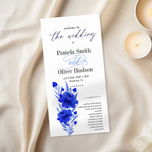 Elegante Shades of Blue Floral